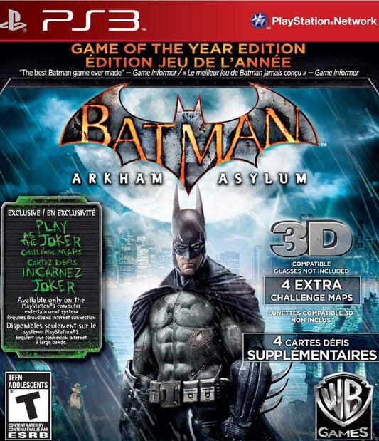 Batman: Arkham Asylum GOTY (Greatest Hits) (PS3)